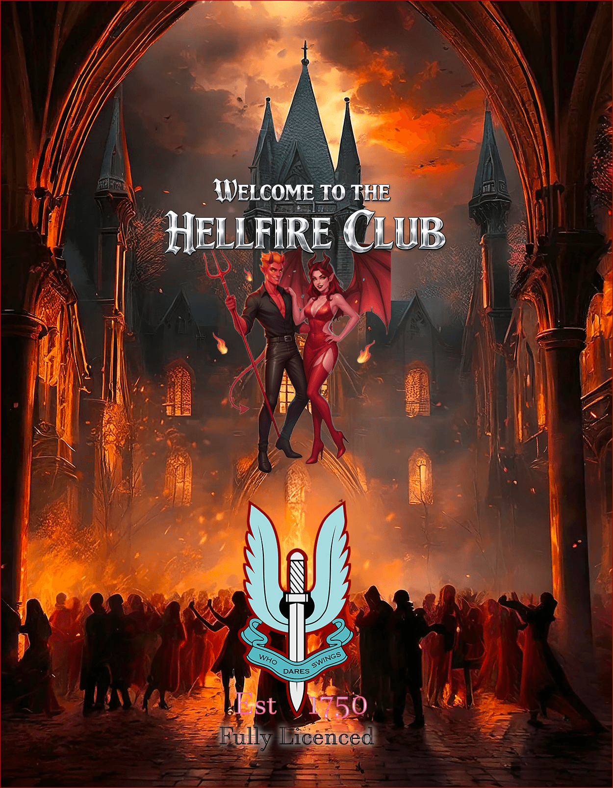 The Hellfire Club lifestyle club in Sunbury-on-Thames, Surrey